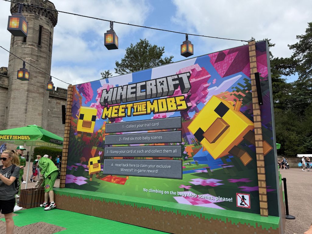 Minecraft Meet the Mobs at Alton Towers Trail